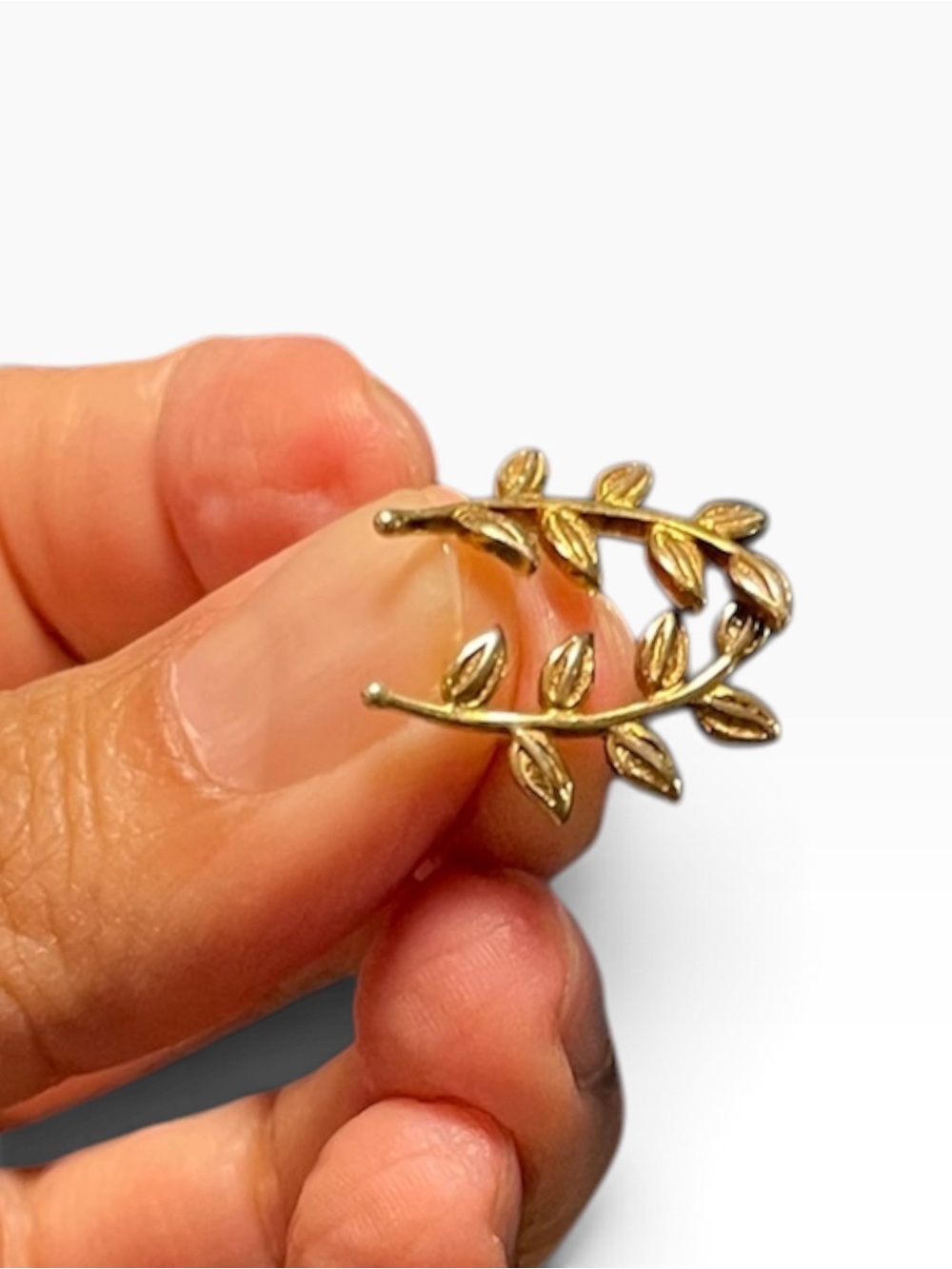 Olive Branch Gold Leaf Ear Cuff - Women Jewelry